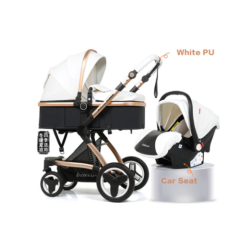 Belecoo Luxury Multifunctional Baby Stroller 2 in 1 Carriage High Landscape Pram
