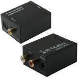 Digital Audio / Coaxial or Toslink Optical to RCA Audio Converter - 0.30kg