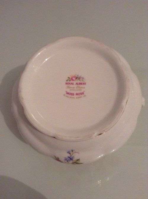 ROYAL ALBERT MOSS ROSE SUCREIR