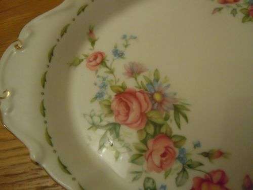 ROYAL ALBERT FLOWERS OF THE MONTH OVAL TRAY