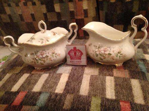 ROYAL ALBERT HAYWORTH SUCREIR AND MILK JUG