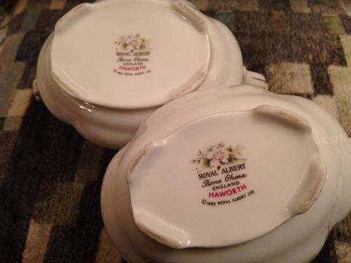 ROYAL ALBERT HAYWORTH SUCREIR AND MILK JUG