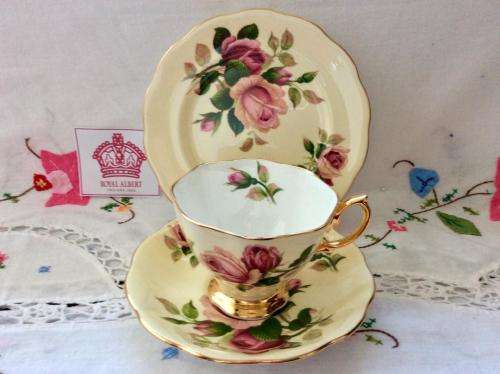 ROYAL ALBERT ENGLISH BEAUTY TEA TRIO