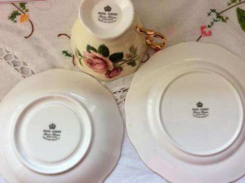 ROYAL ALBERT ENGLISH BEAUTY TEA TRIO