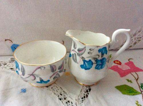 ROYAL A,BERT MORNING GLORY TEA FOR TWO SET