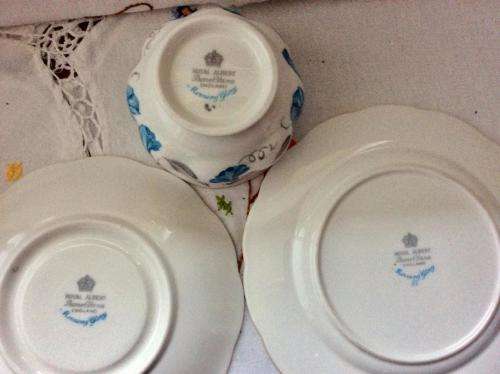 ROYAL A,BERT MORNING GLORY TEA FOR TWO SET