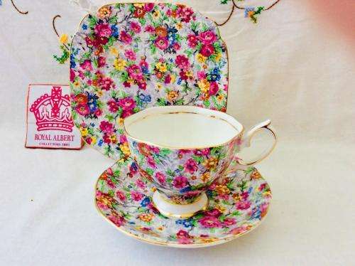 ROYAL  ALBERT CHINTZ TRIO