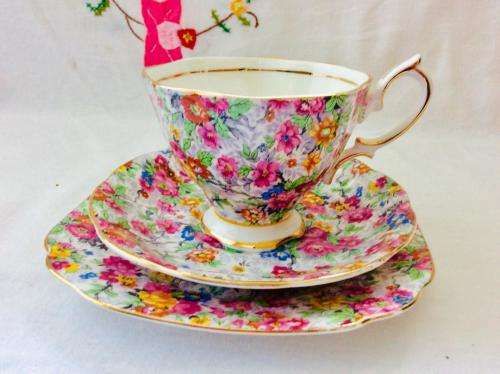 ROYAL  ALBERT CHINTZ TRIO