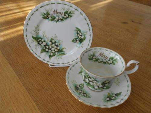Royal Albert MAY Flowers Of The Month Trio