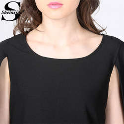 NEW! Black Cape Dress