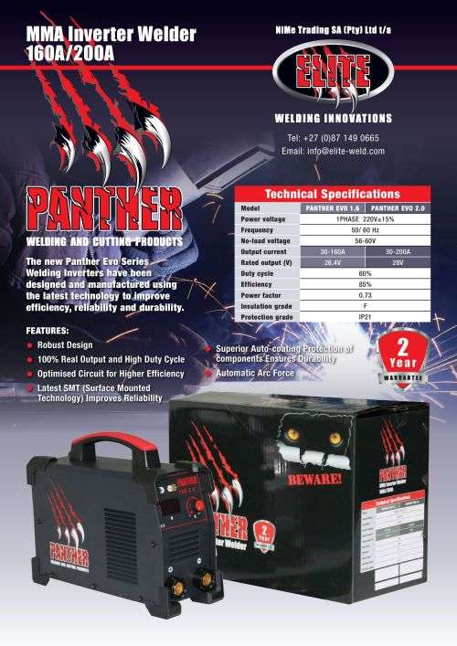 Panther EVO 200amp ARC Welding Machine
