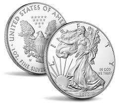 2020 AMERICAN SILVER EAGLE, 1oz .999 fine silver.