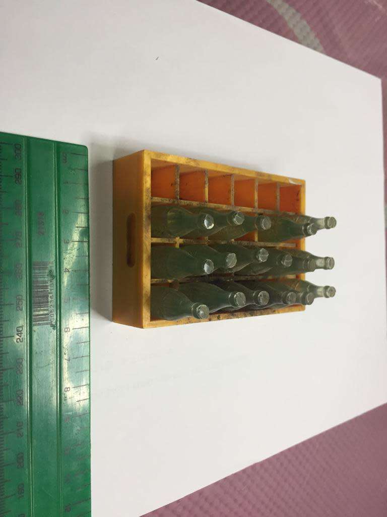 Miniature Toy Coca Cola Coke 24 Bottle Case Crate Vintage 50s Advertising Collectible Mini Soda