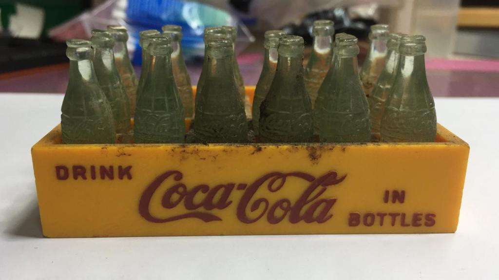 Miniature Toy Coca Cola Coke 24 Bottle Case Crate Vintage 50s Advertising Collectible Mini Soda