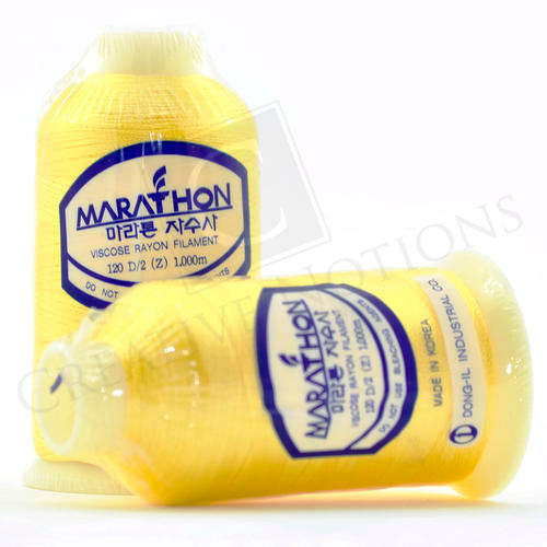 Marathon 100% Viscose Ryan Embroidery Machine Thread (1000m) #1007 (Yellow Collection)