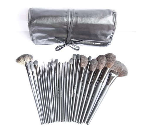 MAC 24 piece makeup set in leather case FREE POSTAGE!