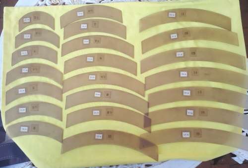 Vintage Draughtsman curved ruler set