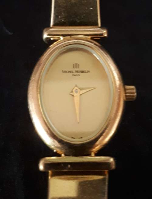 Michel Herbelin Gold plated ladies watch