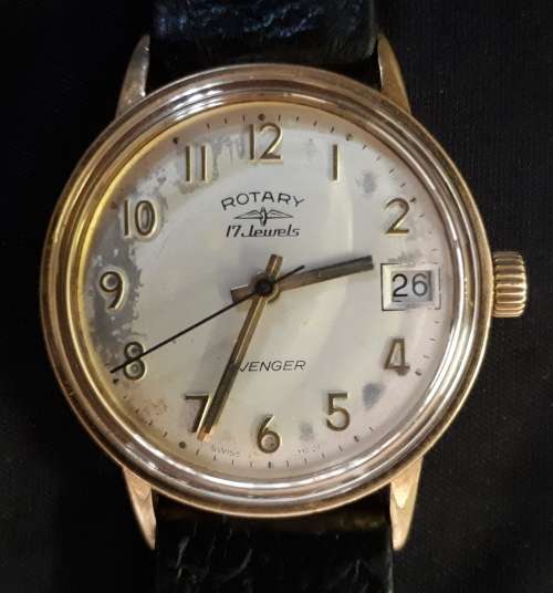 Vintage Rotary Avenger Gold Plated men's watch