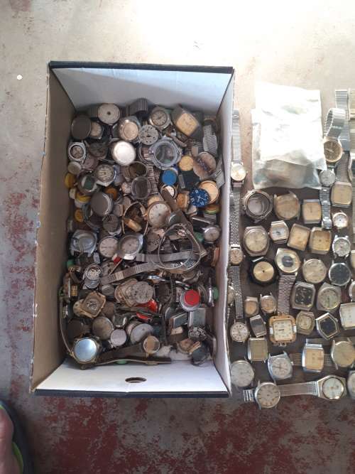 Hundreds of mechanical watches and spares