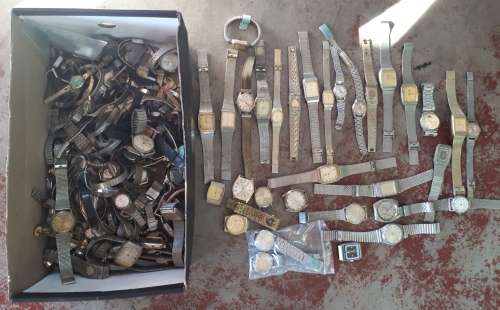 Hundreds of mechanical watches and spares