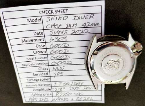 Seiko automatic scuba diver`s, 6309-729A