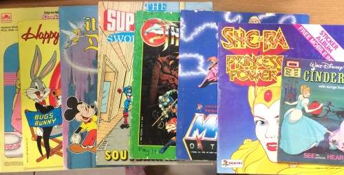 8 x Collectible Cartoon Books - Thundercats / Bugs Bunny / He-Man / Disney ETC