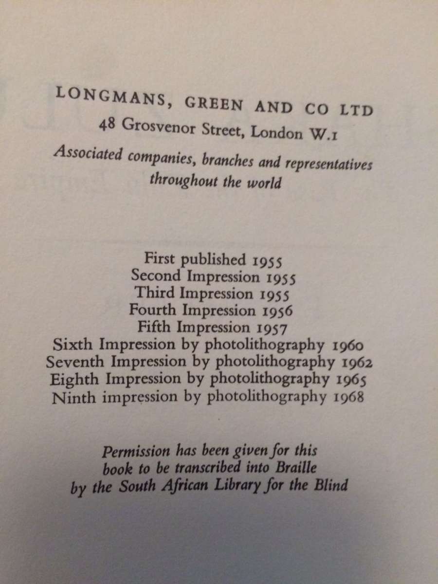 Shaka Zulu: The Rise of the Zulu Empire - EA Ritter / 1968 ed HARDCOVER