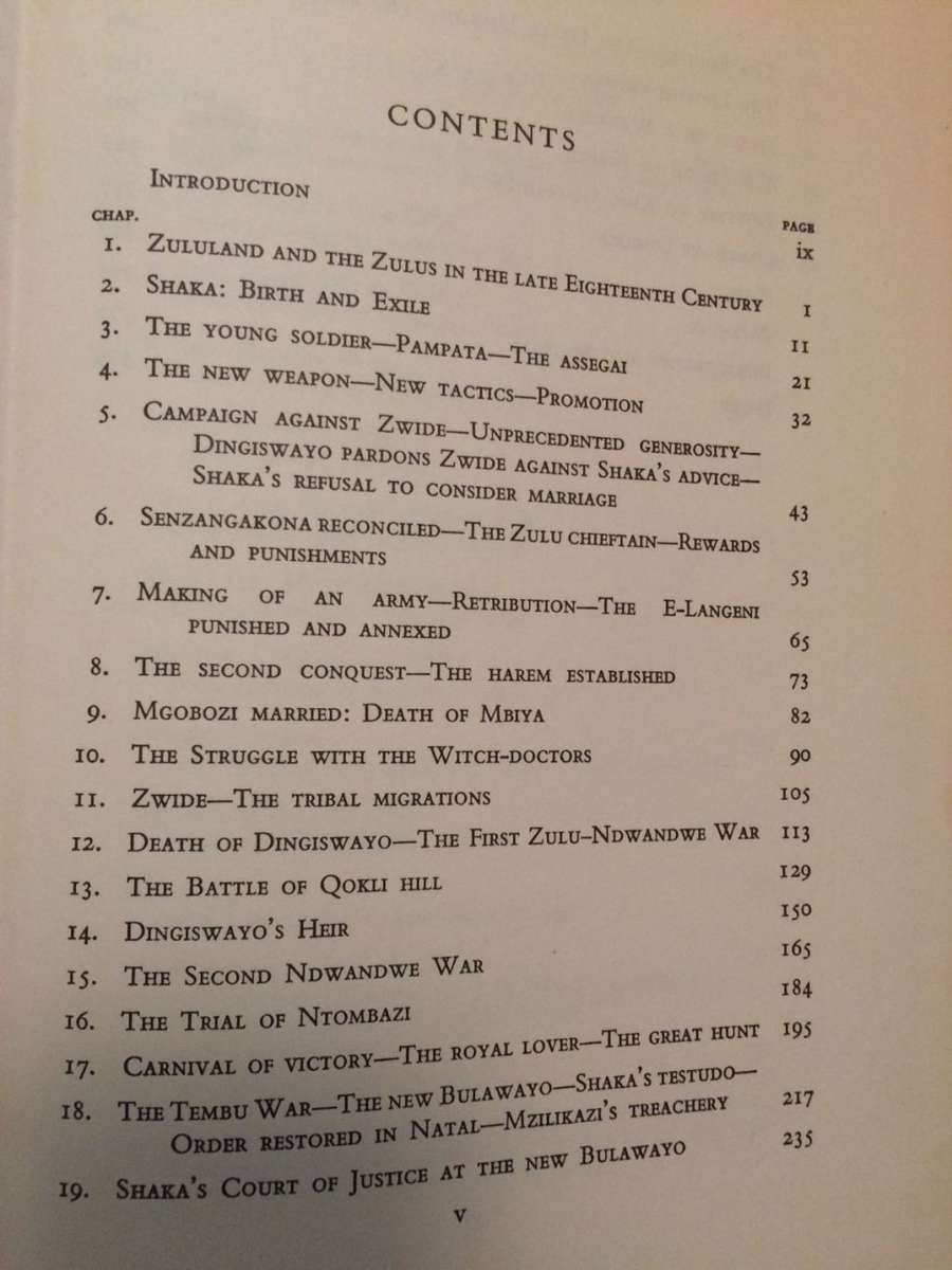 Shaka Zulu: The Rise of the Zulu Empire - EA Ritter / 1968 ed HARDCOVER