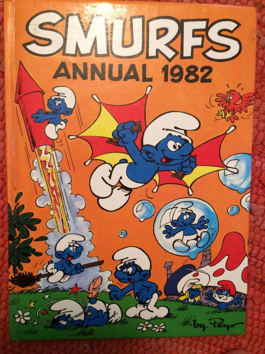 The Smurfs COMICS - 3 x Vintage Comics in Plastic + the 1982 Annual (VOL 1 #1 #2 #3)