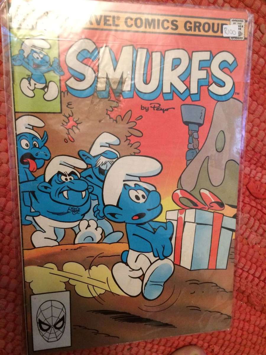 The Smurfs COMICS - 3 x Vintage Comics in Plastic + the 1982 Annual (VOL 1 #1 #2 #3)