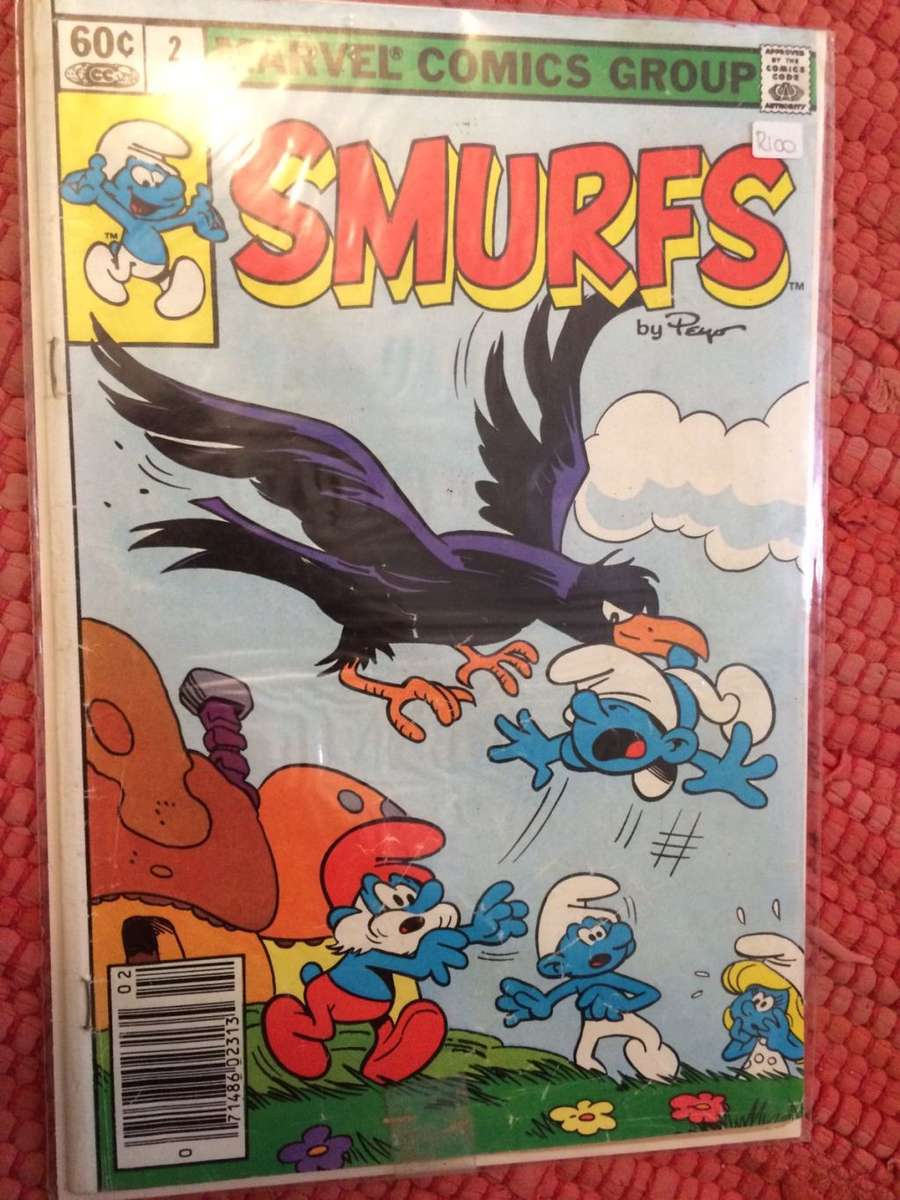 The Smurfs COMICS - 3 x Vintage Comics in Plastic + the 1982 Annual (VOL 1 #1 #2 #3)