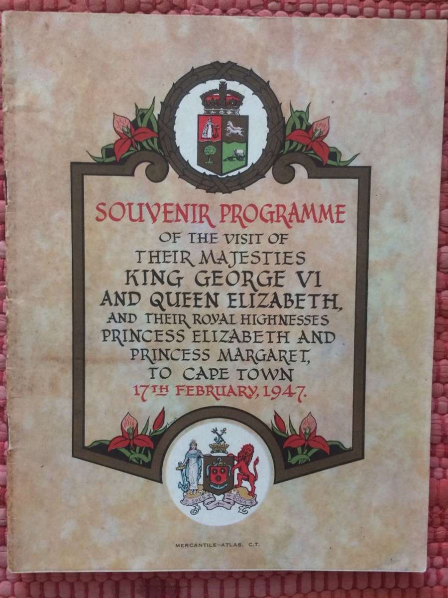 Official Souvenir Programme - Royal Visit to CAPE TOWN 17th February 1947