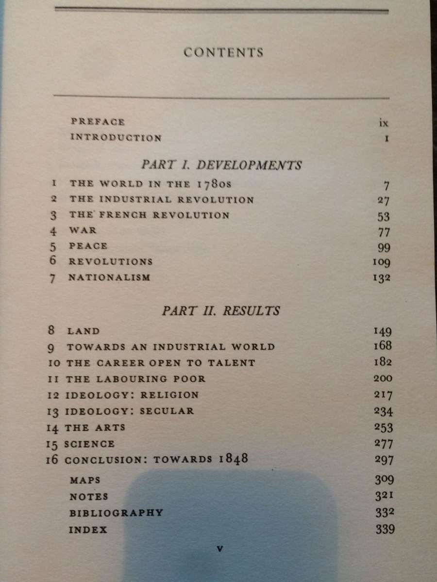 The Age of Revolution 1789 - 1848: History of Civilization by Eric Hobsbawm (2000 Edition HARDCOVER)