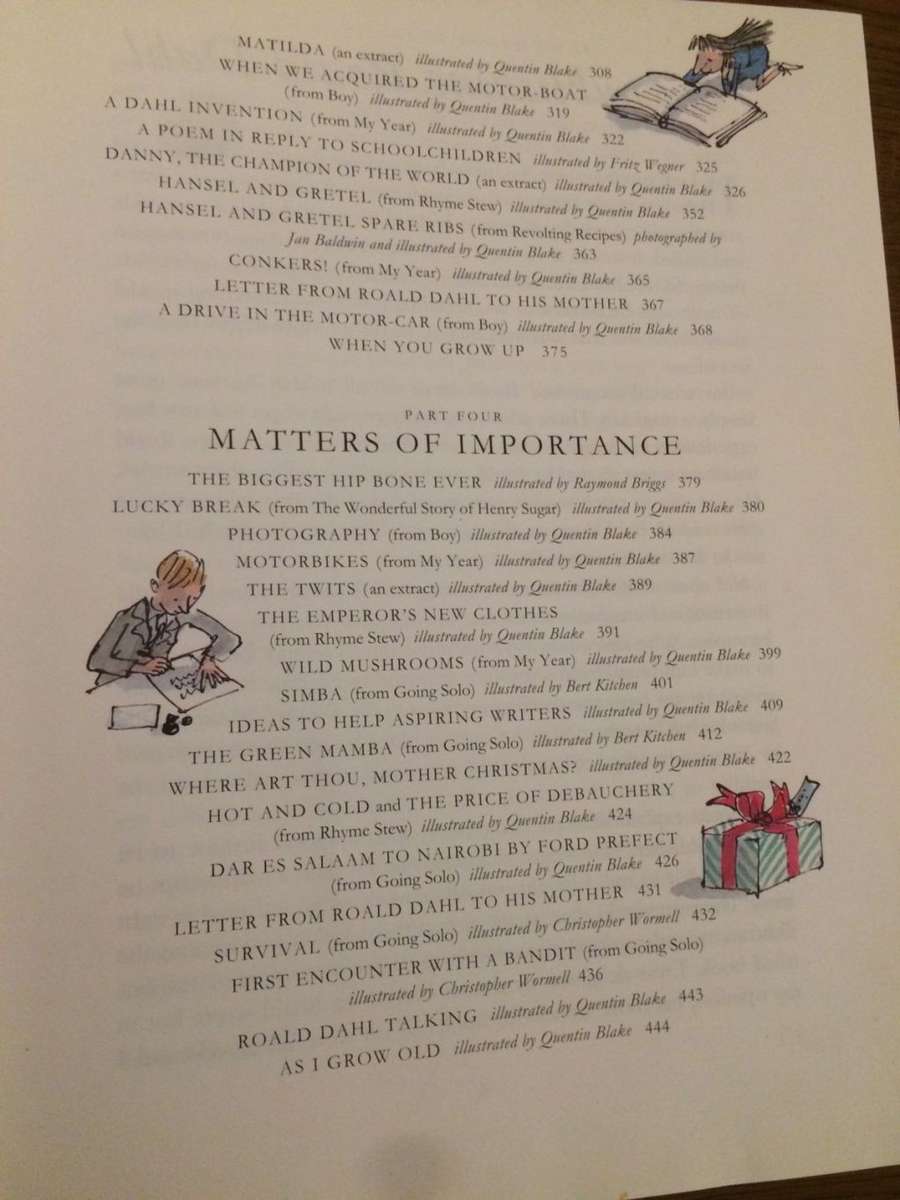 The Roald Dahl Treasury (1997 1st Edition Hardcover)