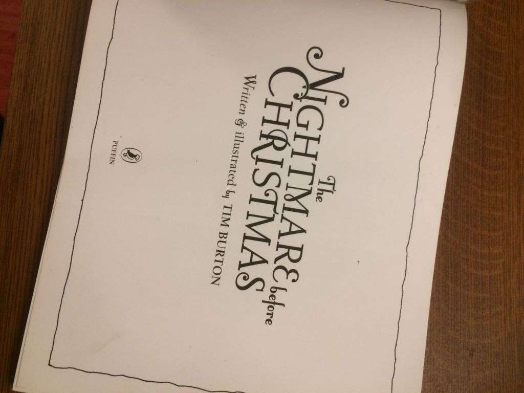 The Nightmare Before Christmas - Written and Illustrated by Tim Burton