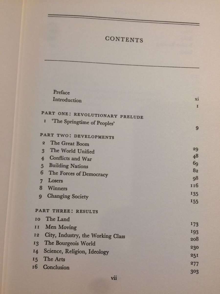 The Age of Capital 1848 - 1875 by Eric Hobsbawm (2000 Edition HARDCOVER)