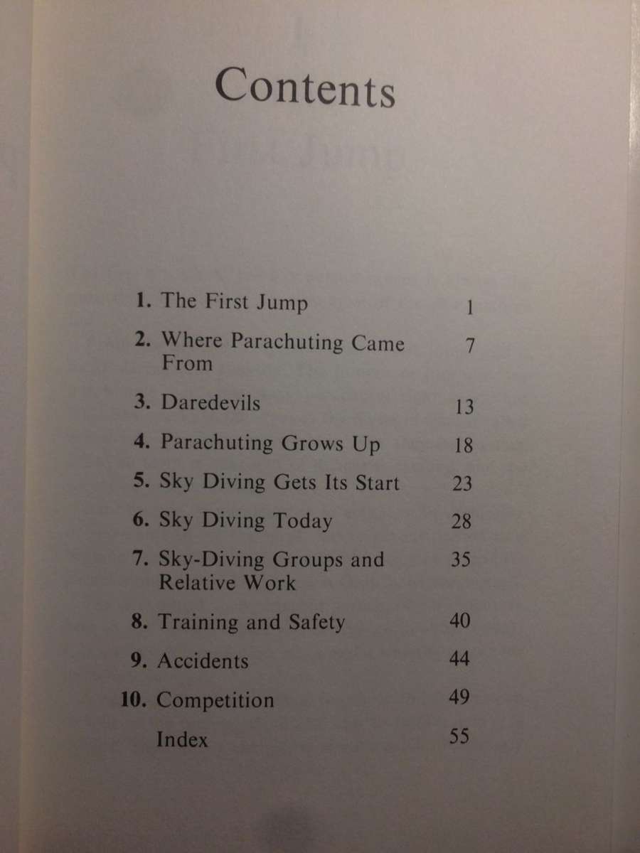 Skydiving and Parachuting - William Bixby (1980 1st Edition HARDCOVER)