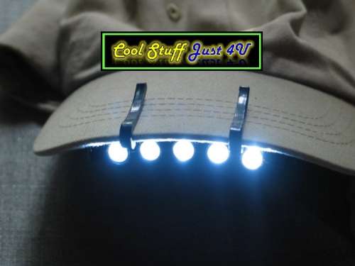 5 LED CAP DOUBLE MODE LIGHT  - COMPACT; BRIGHT & EFFECTIVE!!!