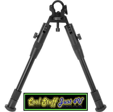 RIFLE BARREL CLAMP BI-POD STAND WITH EXTENDABLE LEGS & QUICK RELEASE - AWESOME!!!