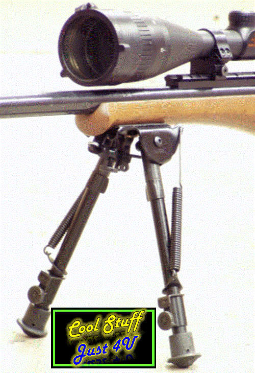 5 LEVEL ADJUSTABLE; SPRING RETURN RIFLE BI-POD STAND!!!