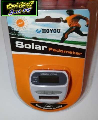 THE SOLAR PEDOMETER - COMPACT; AFFORDABLE & EFFECTIVE!!!