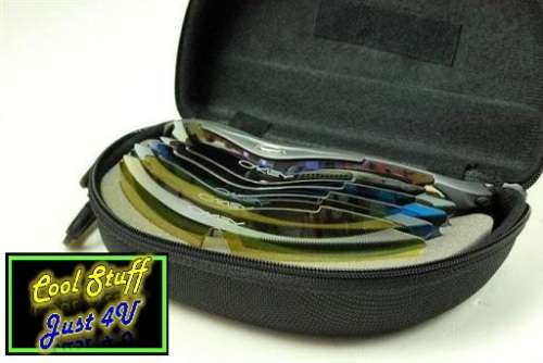 SET OF SPORTING SUNGLASSES WITH UV500 PROTECTION & 5 X COLOR INTERCHANGEABLE LENSES!!!