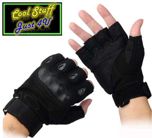 HEAVY DUTY HALF FINGER HUNTING / TACTICAL GLOVES *** AWESOME QUALITY***