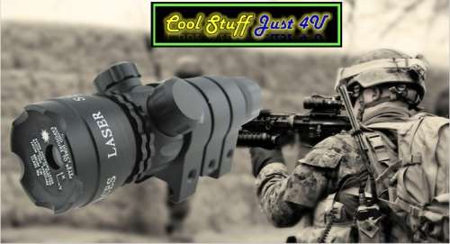TACTICAL GREEN DOT LASER /SIGHT WITH ADJUSTABLE RIFLE FITTINGS & TRIGGER ACTIVATION DEVISE!!!