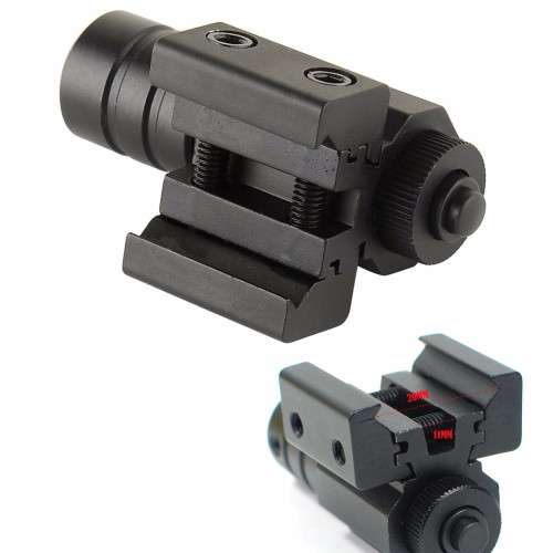 MINI TACTICAL RED DOT LASER GUN SIGHT WITH MOUNT & RAIL!!!