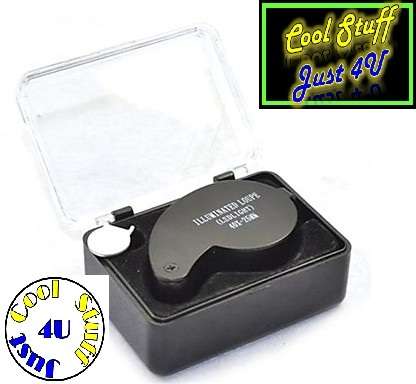 ILLUMINATED 40 x -25mm JEWELLERS LOUPE / MAGNIFIER WITH DUAL LED LIGHT - AWESOME PRODUCT!!!