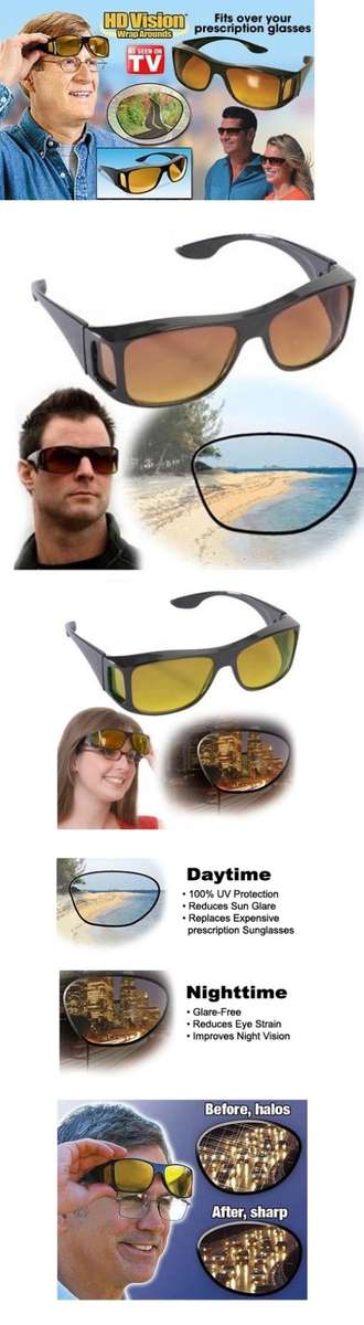 HD VISION WRAP AROUND GLASSES - UV PROTECTED & CAN BE USED AS NIGHT VISION!