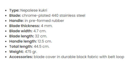 THE LEGENDARY NEPALESE KUKURI WITH SHEATH AND 440 CHROMED STEEL!