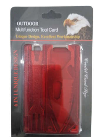 UNIQUE OUTDOOR DESIGN FOR MULTIFUNCTIONAL TOOL CARD!